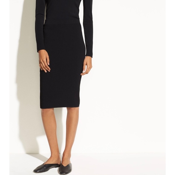 Vince knee length ribbed skirt - Picture 3 of 9